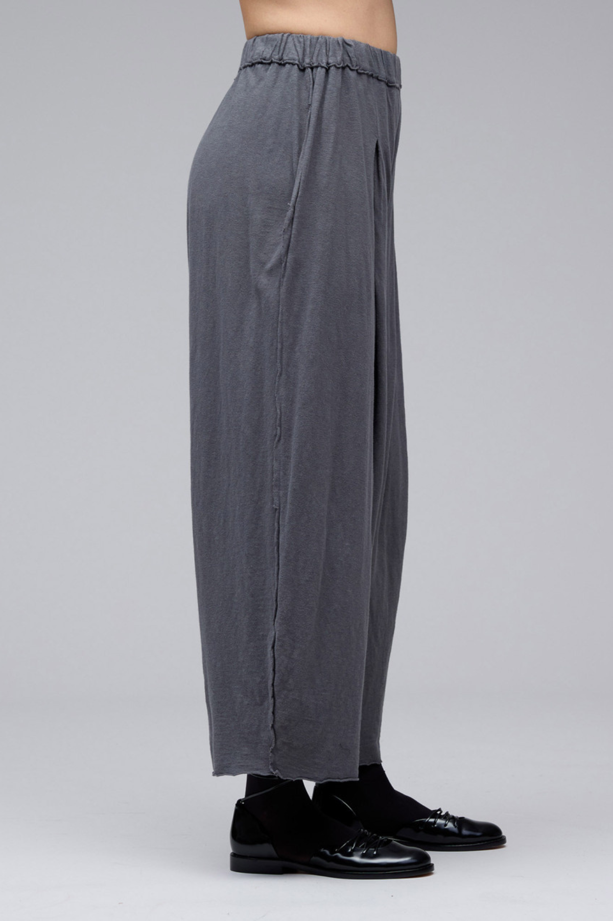 Cut Loose Linen Cotton Jersey Pleat Pant Fall 2025-Special Order