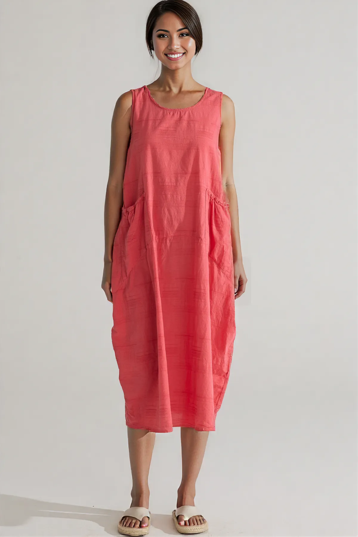 Cut Loose Textured Mini Stripe Pocket Dress Summer 2025- Special Order