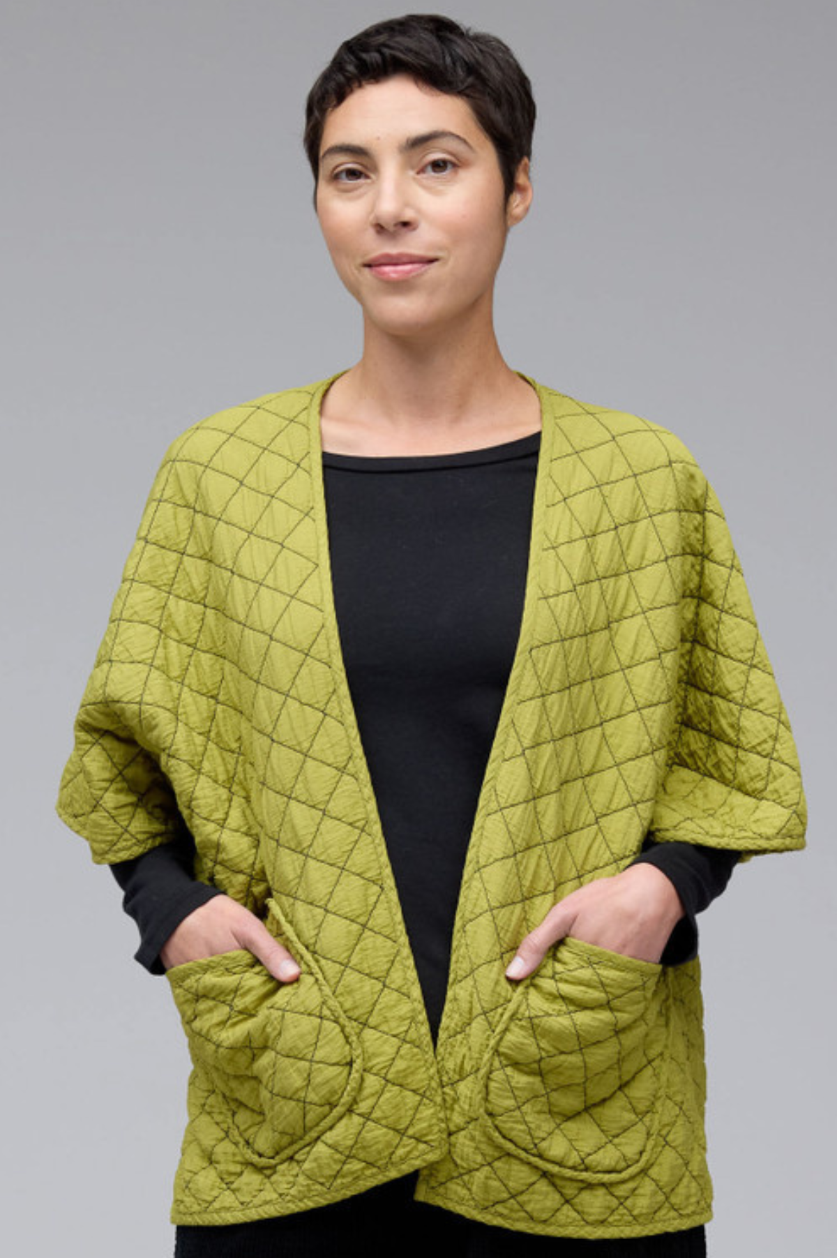 Cut Loose Quilted Parachute Shawl Cardi Fall 2024- Special Order