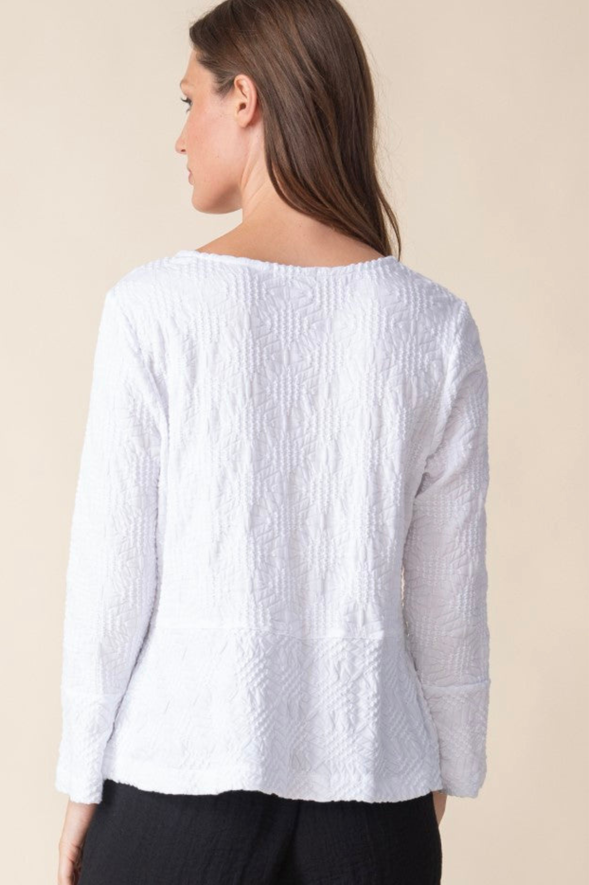 Habitat Sunburst Knit Peplum Swing Jacket - thread to cloth