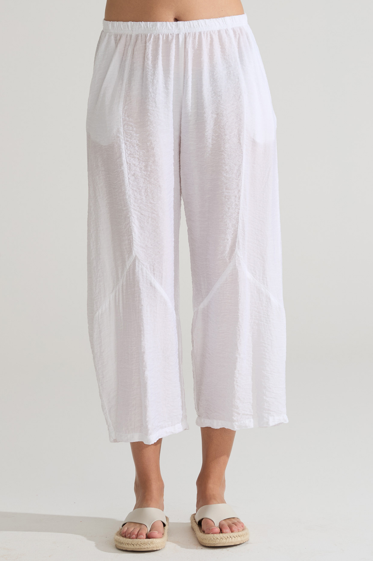 Cut Loose Rayon Parachute Barrel Crop Pant Summer 2025-Special Order