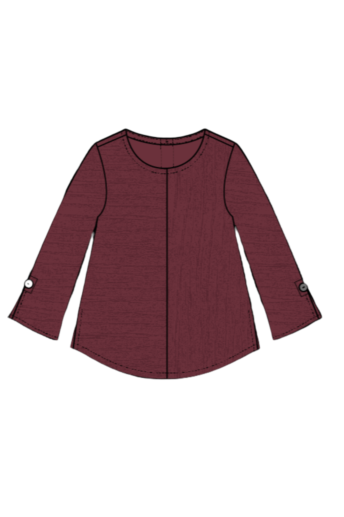 Habitat Clothing Steady Stream Button Back Tee