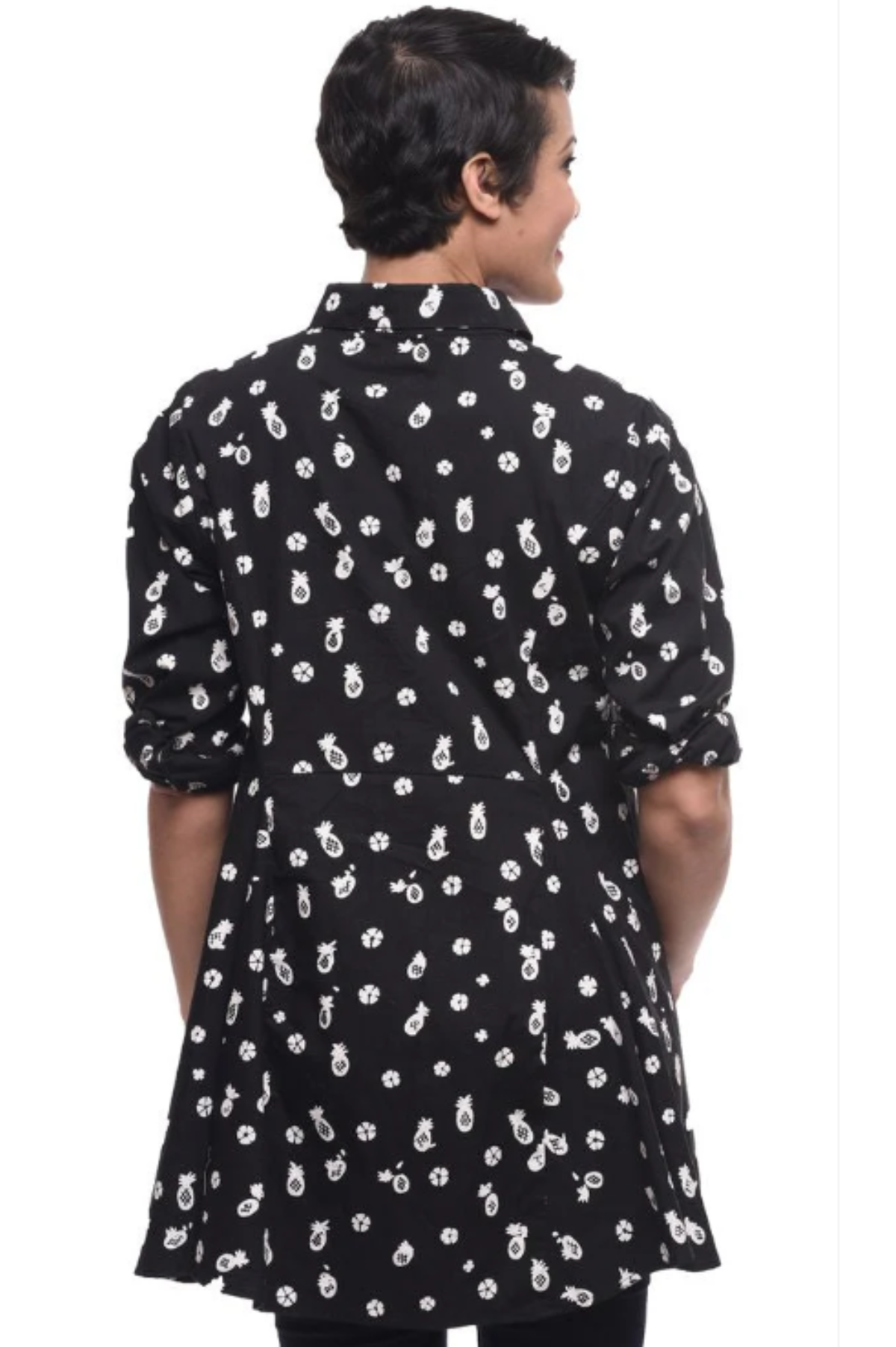 Tulip Clothing Carson Tunic-Black Pineapple