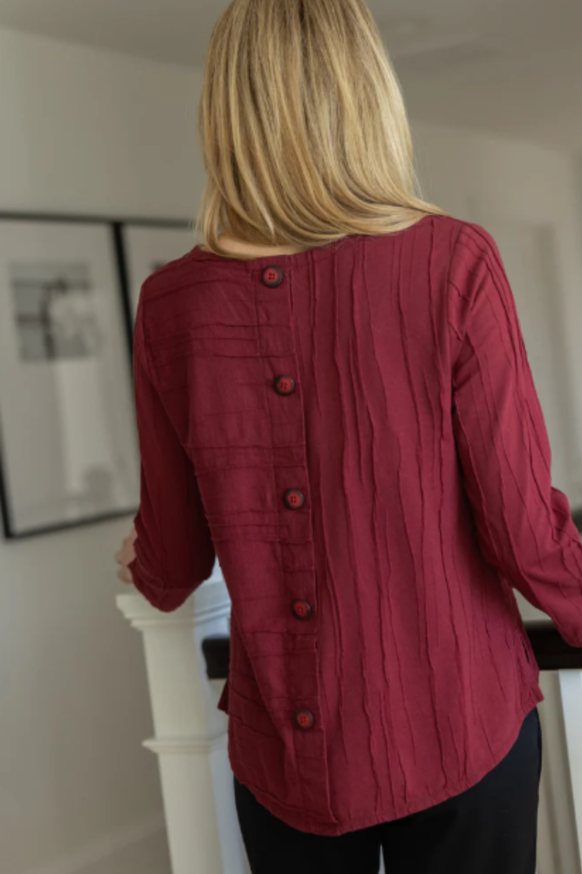 Habitat Clothing Steady Stream Button Back Tee