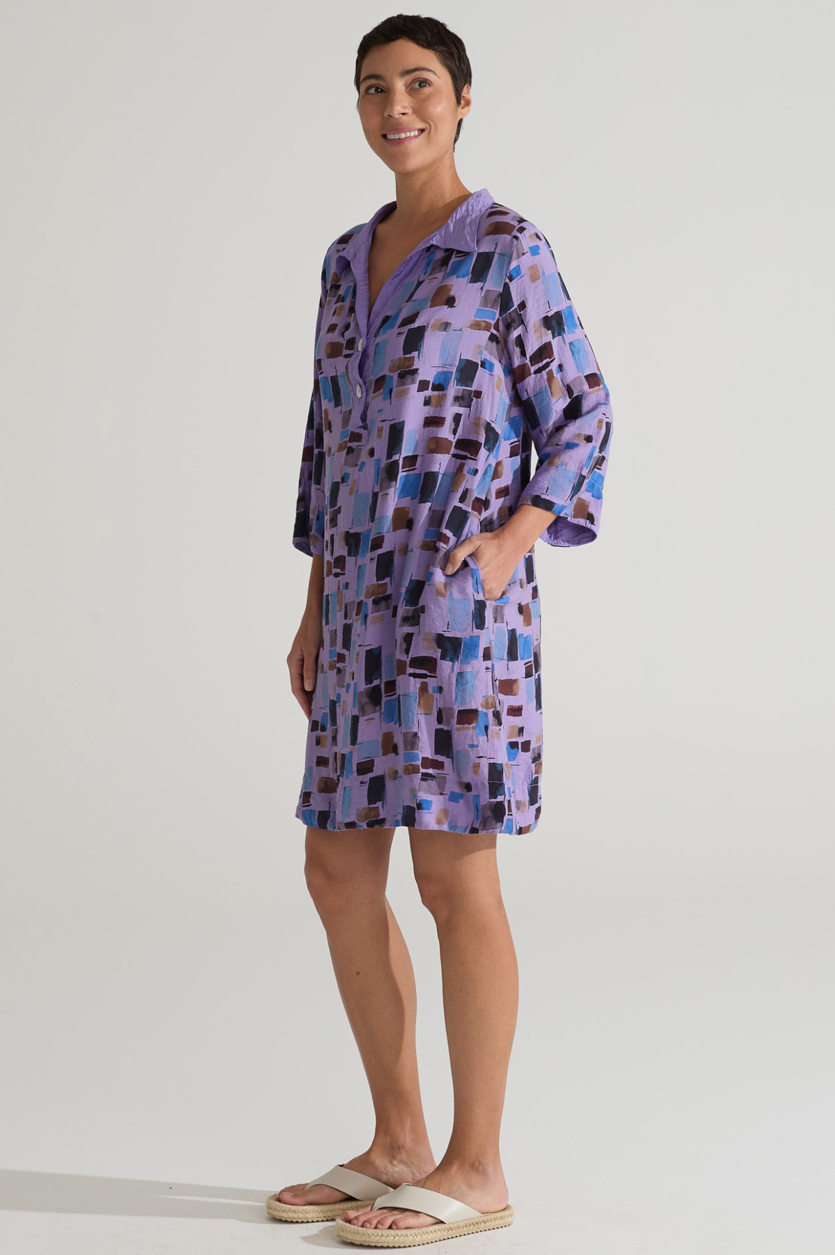 Cut Loose Sea Glass Border Dress Summer 2025- Special Order