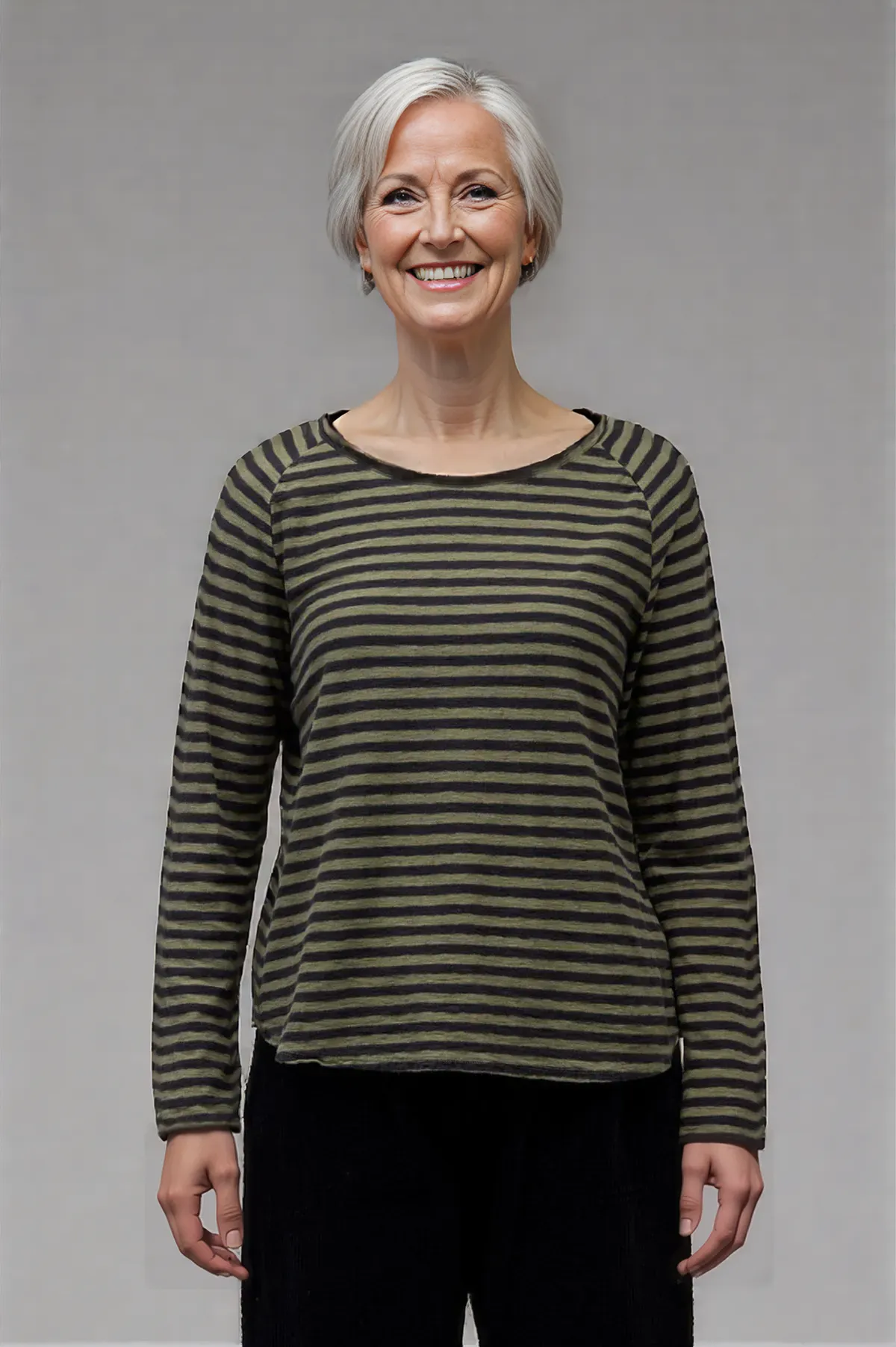 Cut Loose Black Stripe Sporty Top Fall 2025-Special Order