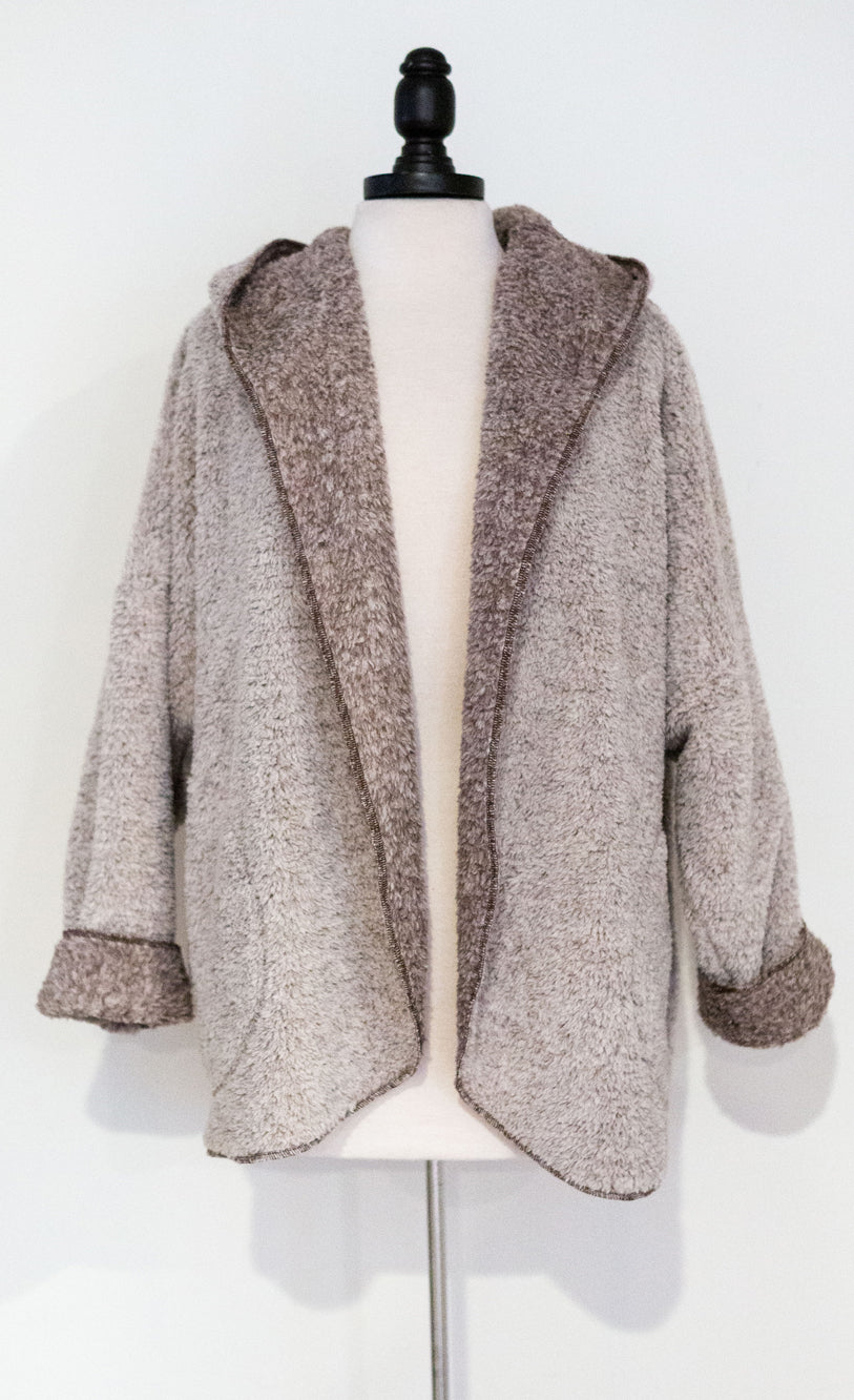 Vine Street Shawl Melange Jacket-Cocoa