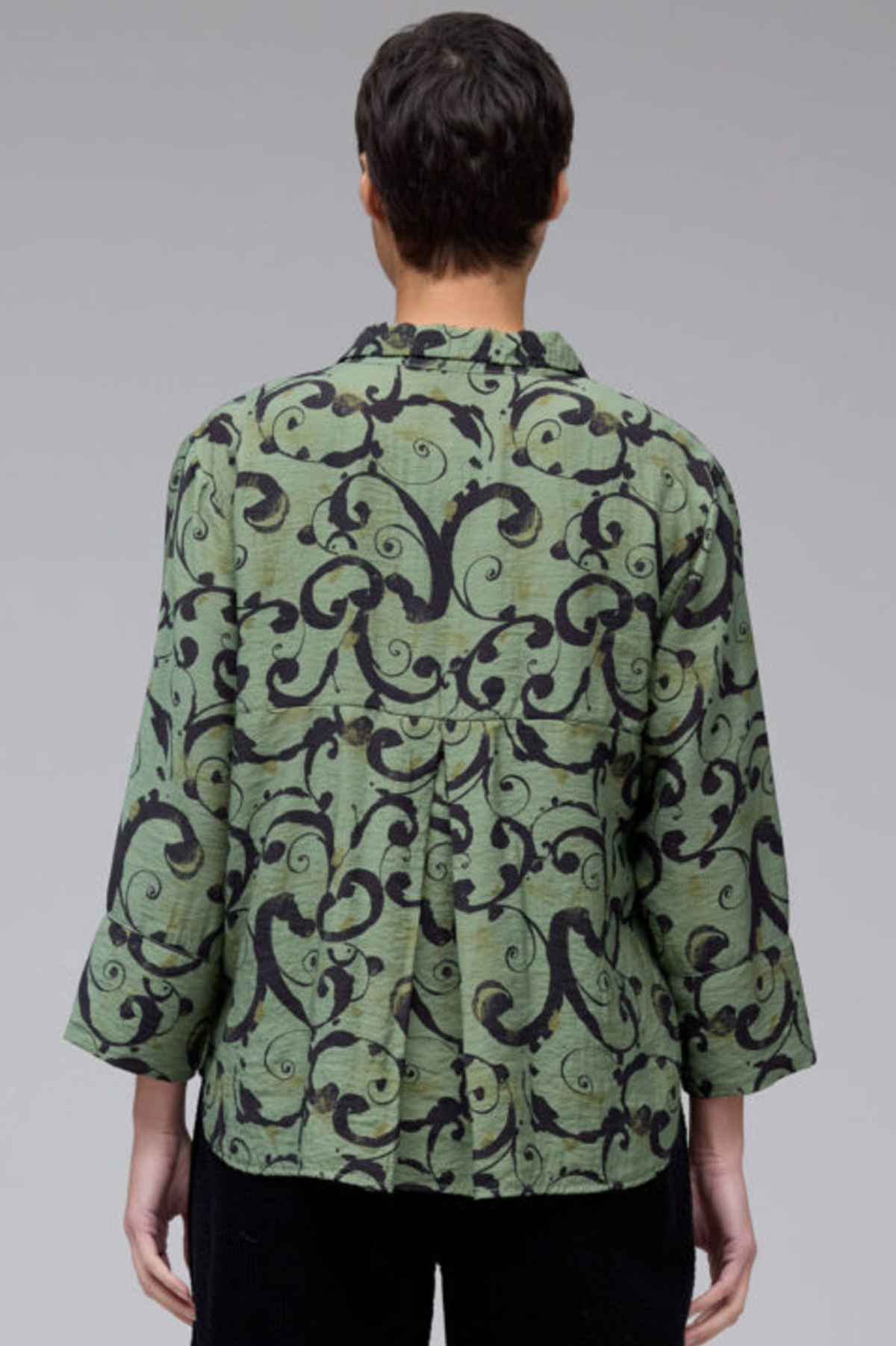 Cut Loose Swirl Easy Crop Shirt Fall 2025-Special Order