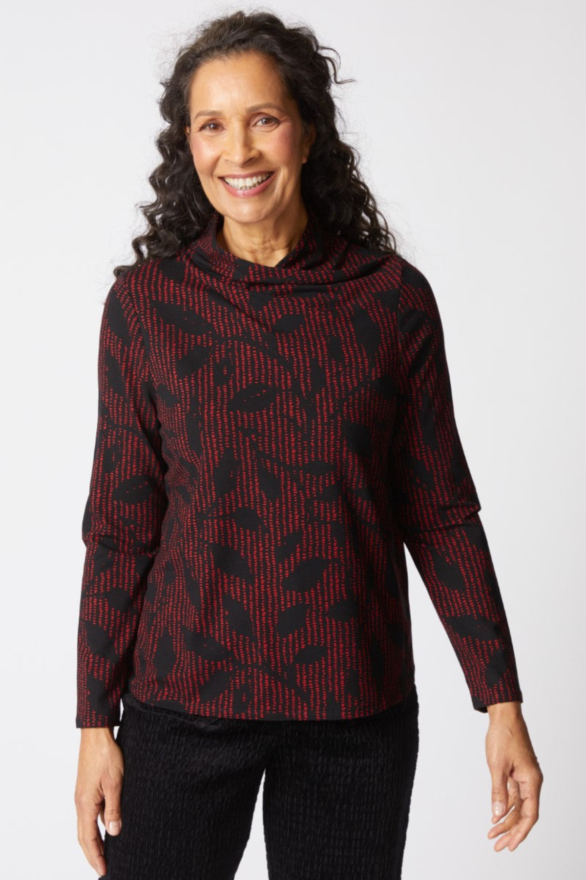 Habitat Clothing Core Travel Canopy Wrap Neck Top