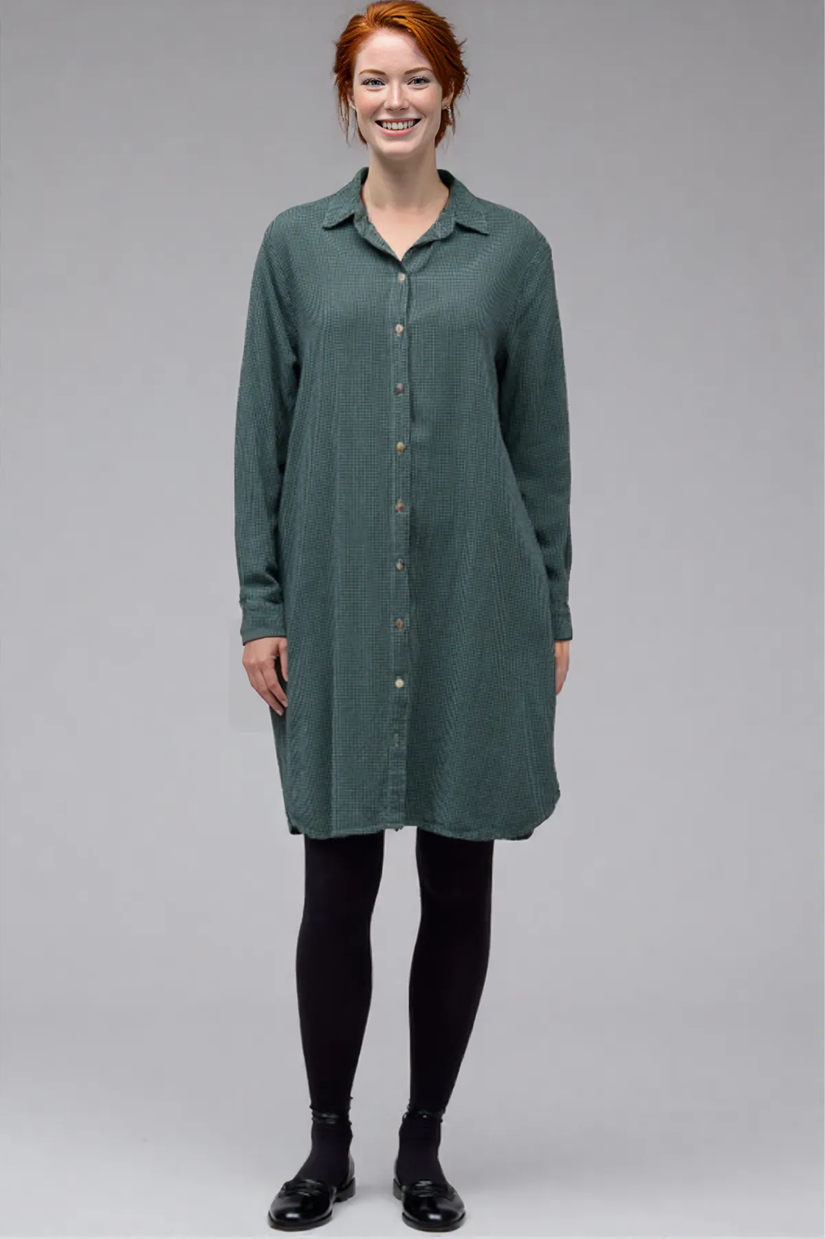 Cut Loose Fall Mini Check Shirt Dress Fall 2025-Special Order