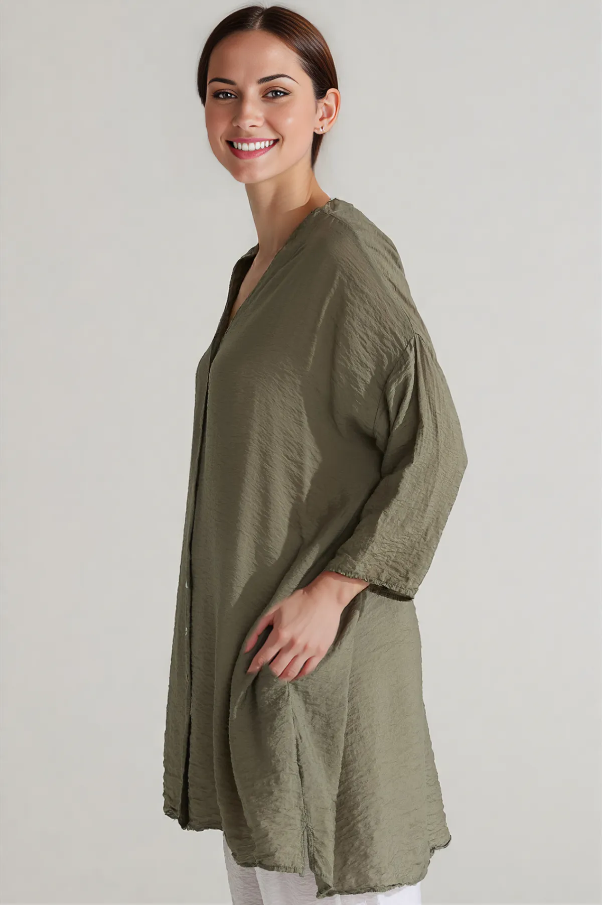 Cut Loose Rayon Parachute Tunic Shirt Summer 2025-Special Order
