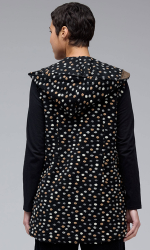 Cut Loose Pebbled Boiled Wool Hooded Vest Fall 2025-Special order