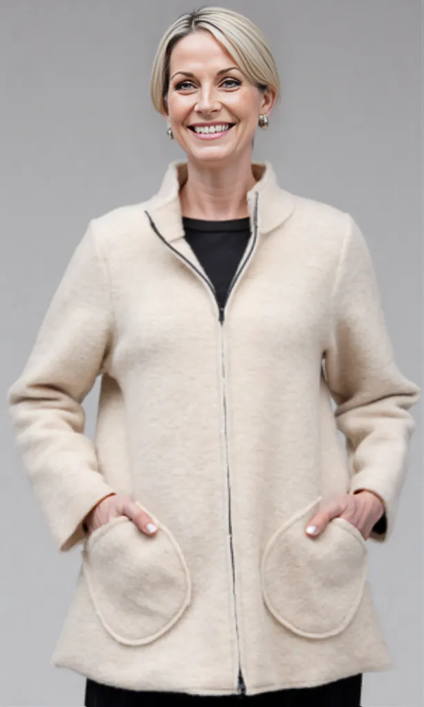 Cut Loose Clothing Boiled Wool Zip Swing Jacket Fall 2025-Special order