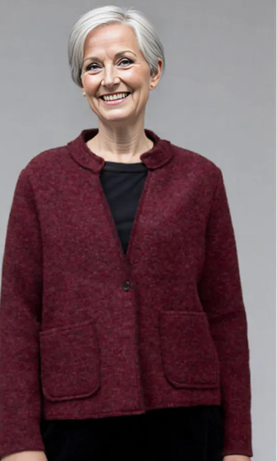 Cut Loose Clothing Boiled Wool Cropped Aline Jacket Fall 2025-Special order