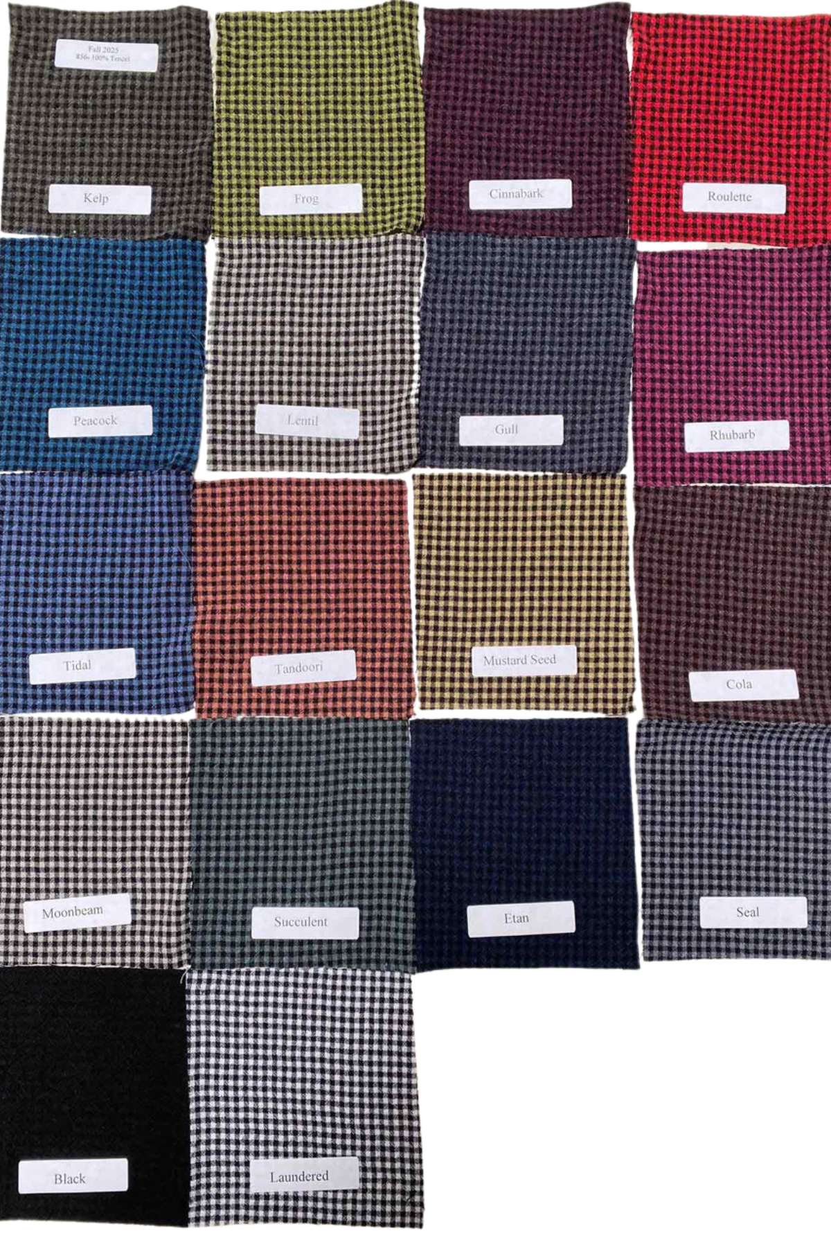 Cut Loose Fall Mini Check One Size Cowl Tunic Fall 2025-Special Order