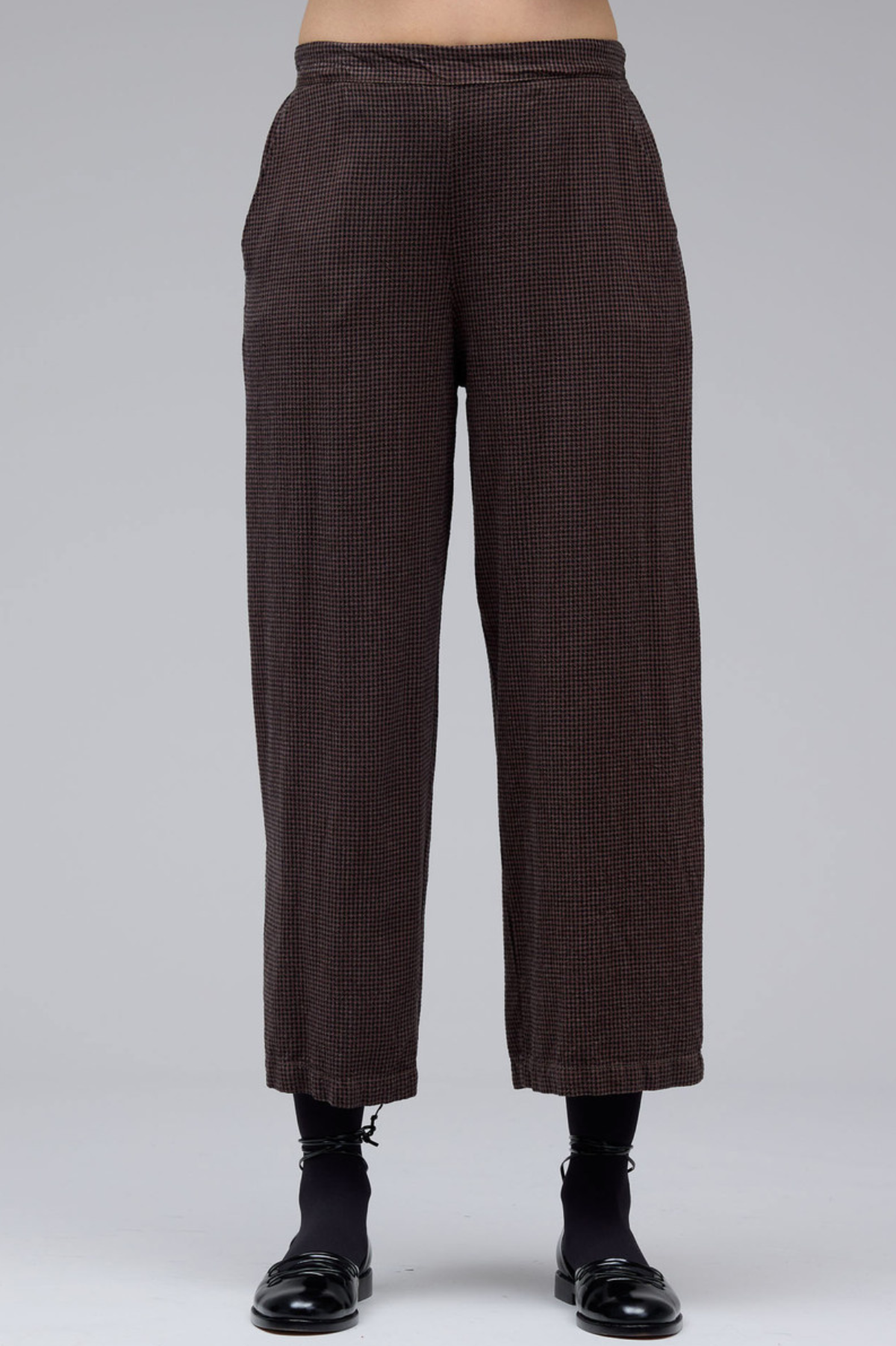 Cut Loose Fall Mini Check Crop Leg Fall 2025-Special Order