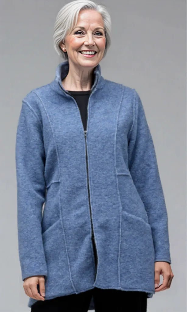 Cut Loose Clothing Boiled Wool Zip Jacket Fall 2025-Special order