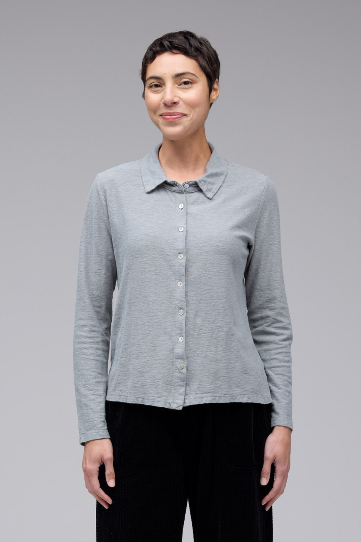 Cut Loose Linen Cotton Jersey Fitted Shirt Fall 2025-Special Order