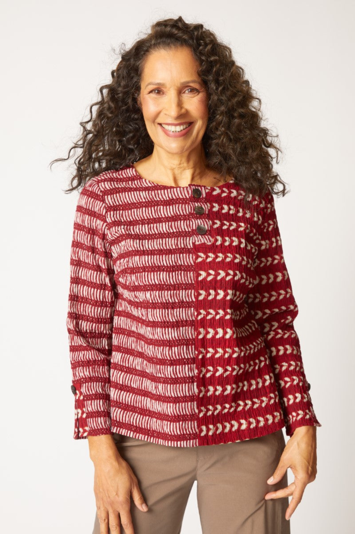 Habitat Clothing Mixed Batiks Print Pullover