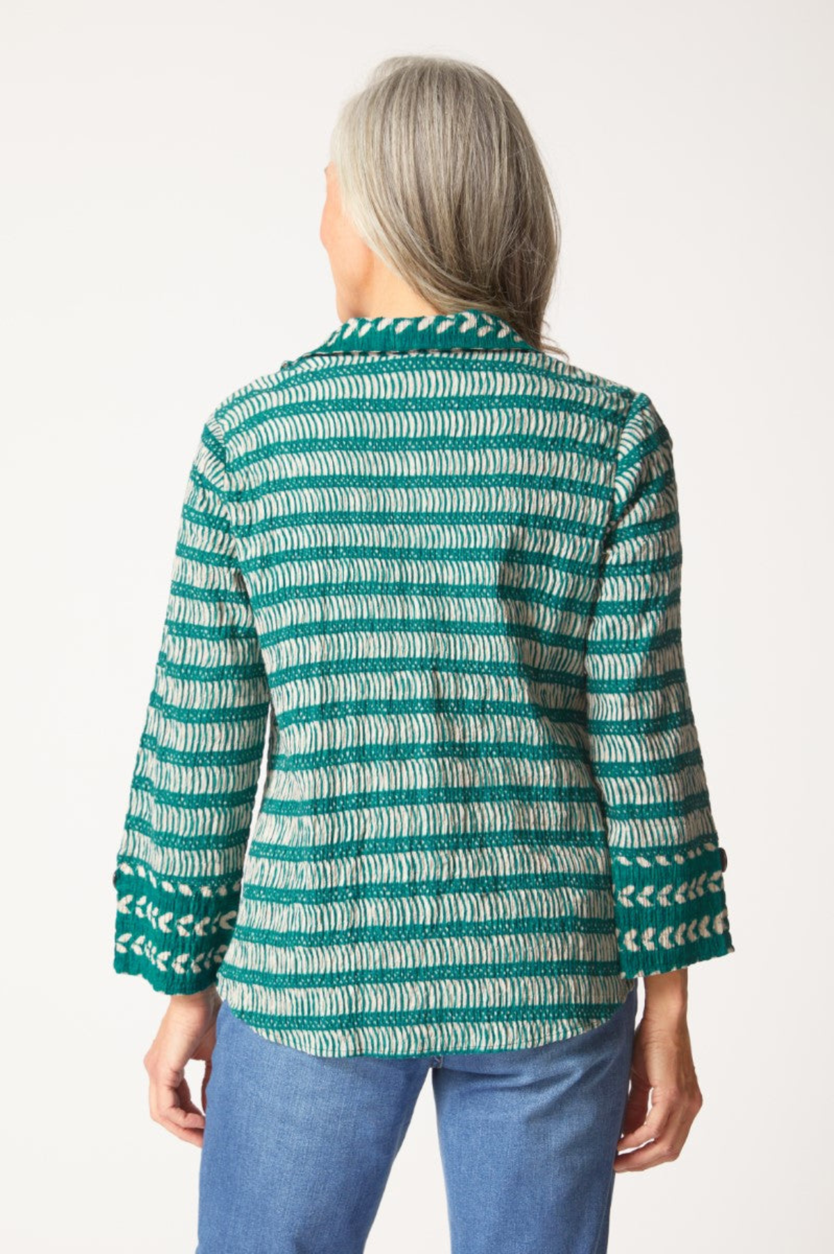 Habitat Clothing Mixed Batiks Hidden Placket Mixed Shirt