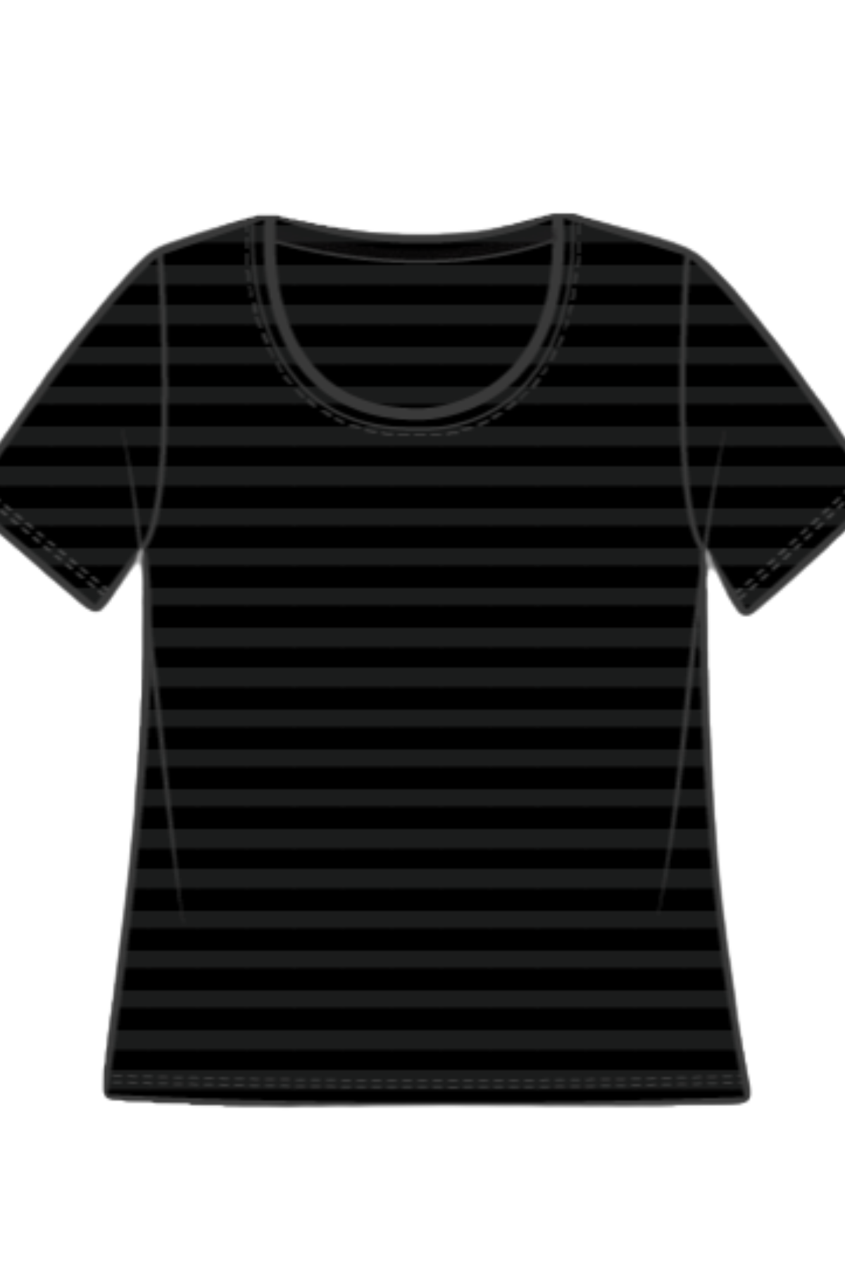Habitat Clothing Stripe Cindy Top in Black
