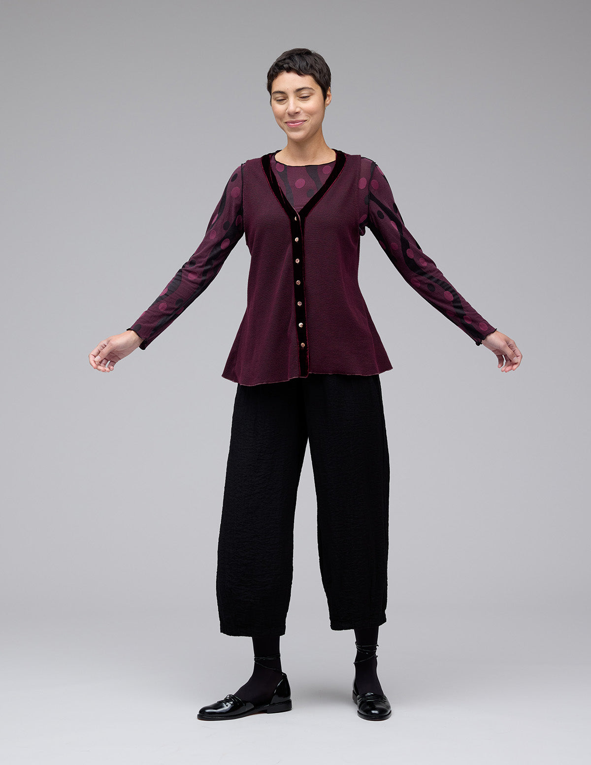 Cut Loose Marled Sweater Cropped V Neck Cardigan Fall 2025-Special order