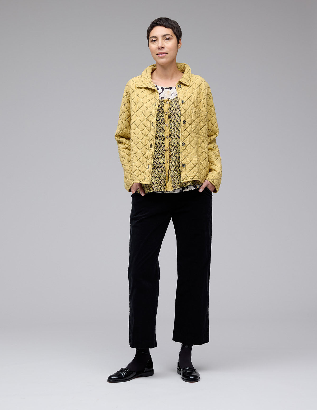 Cut Loose Black /Natural Crochet Vest Fall 2025-Special Order