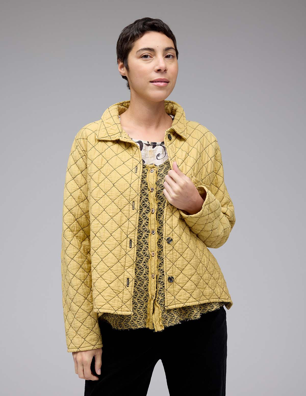 Cut Loose Quilted Parachute Cropped Jacket Fall 2024- Special Order