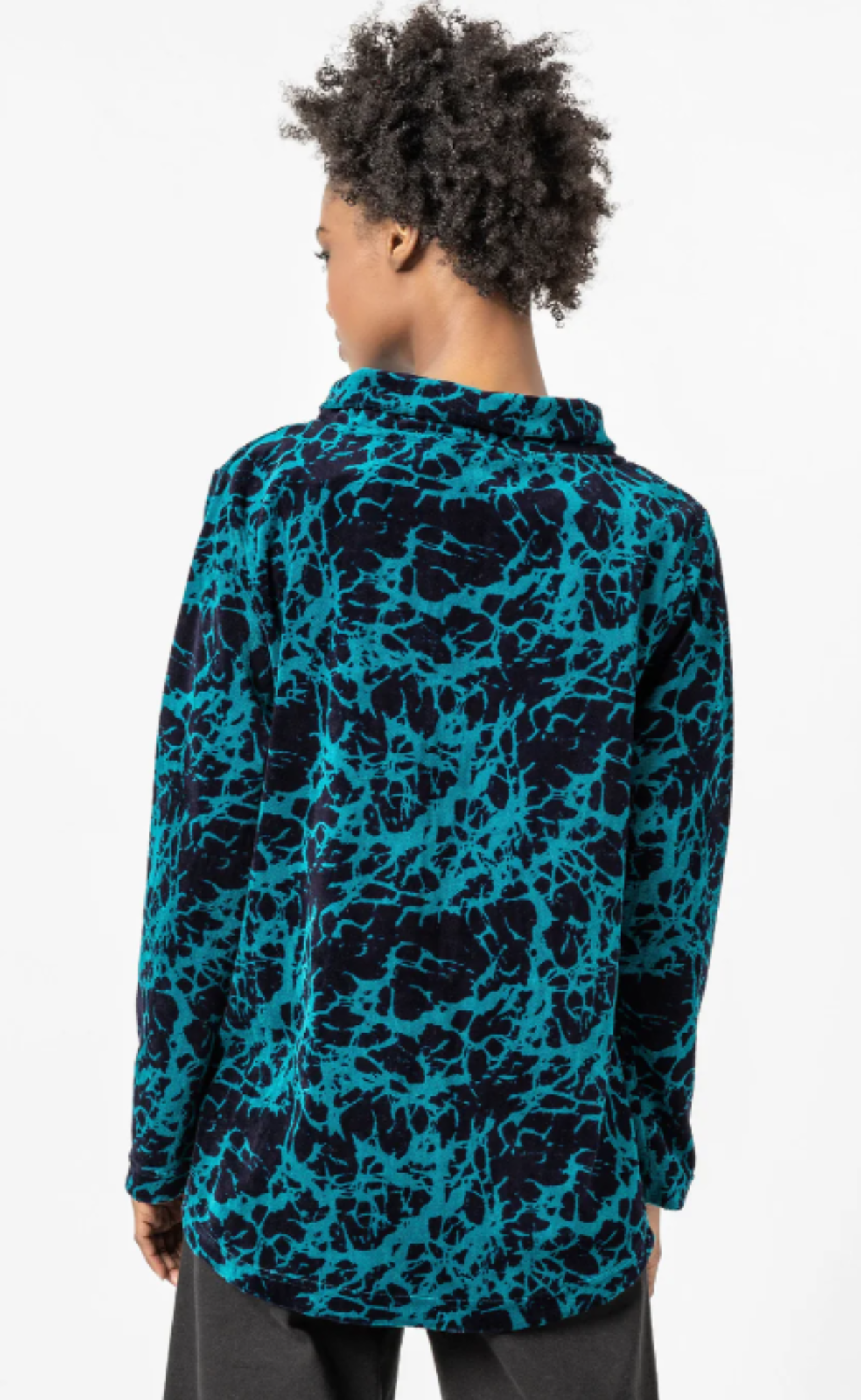 Komil Clothing Tamara Velvet Funnel Long Top