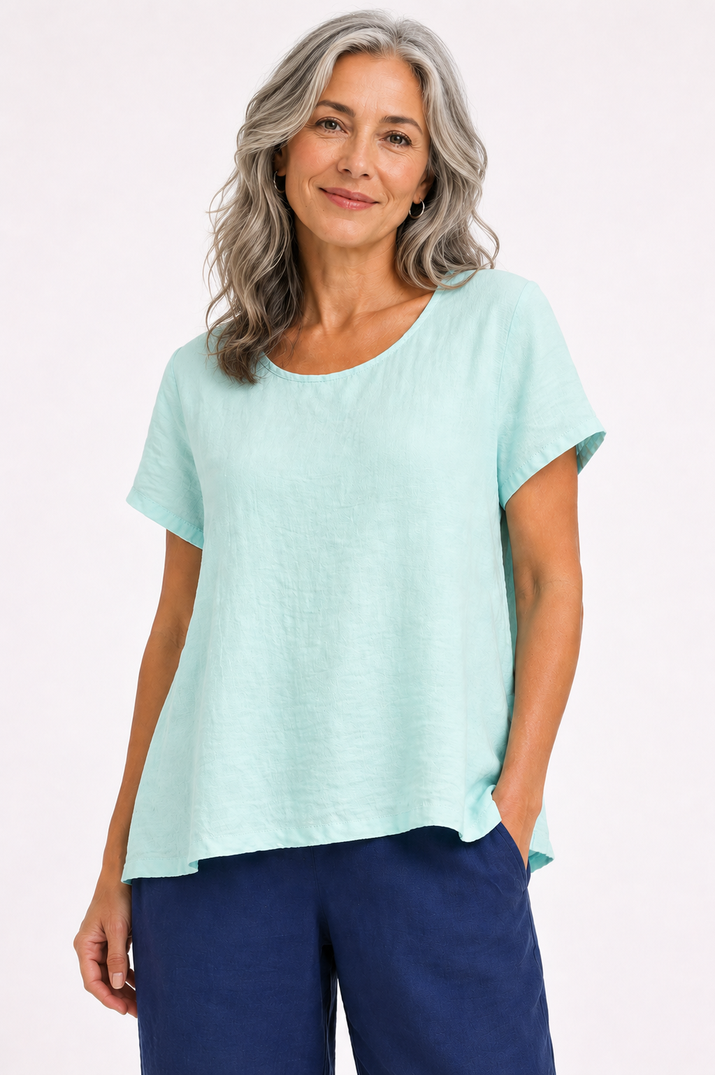 Cut Loose Rayon Parachute Crop Sleeve Swing Shirt Summer 2026- Special Order - thread to cloth