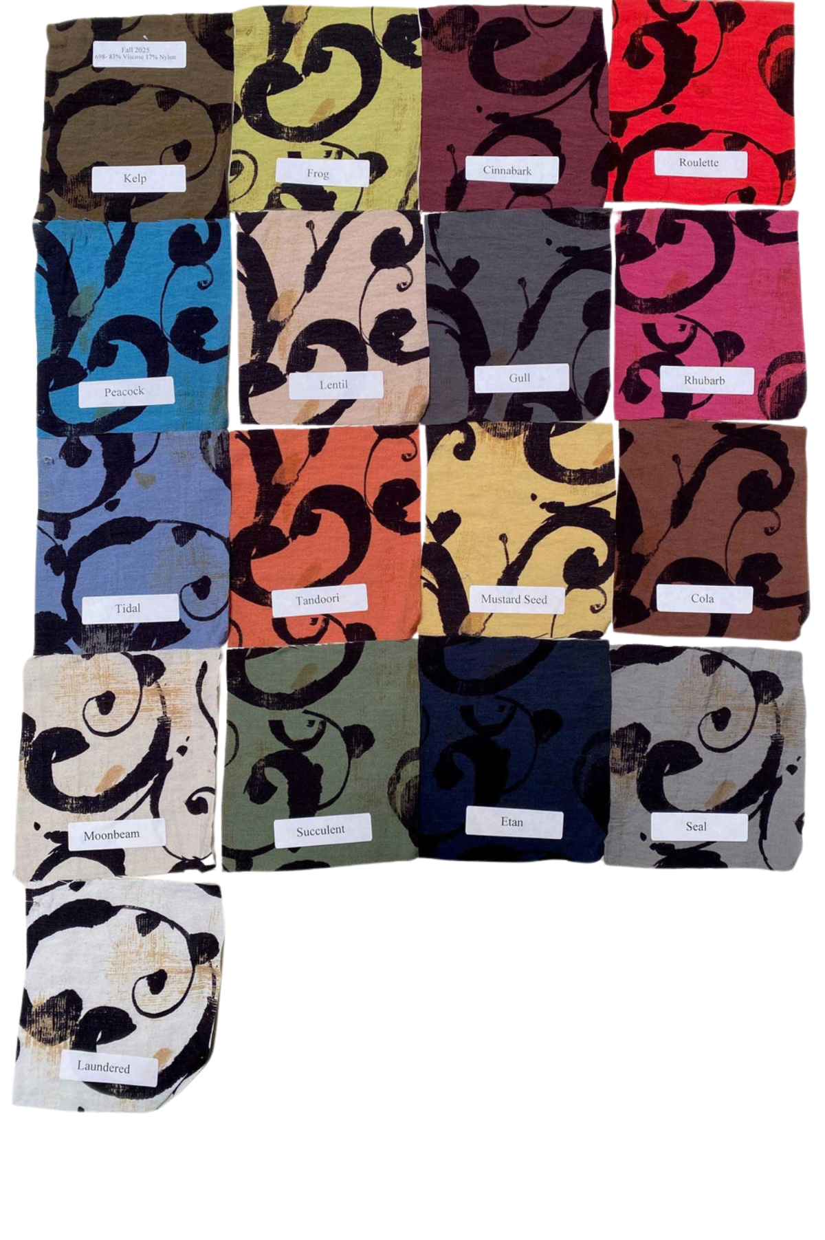 Cut Loose Clothing Swirl 3/4 Sleeve Aline Top Fall 2025-Special Order