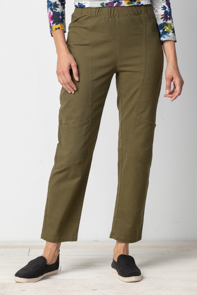 Shop Ankle Length Pants with Pocket Detail and Elasticised