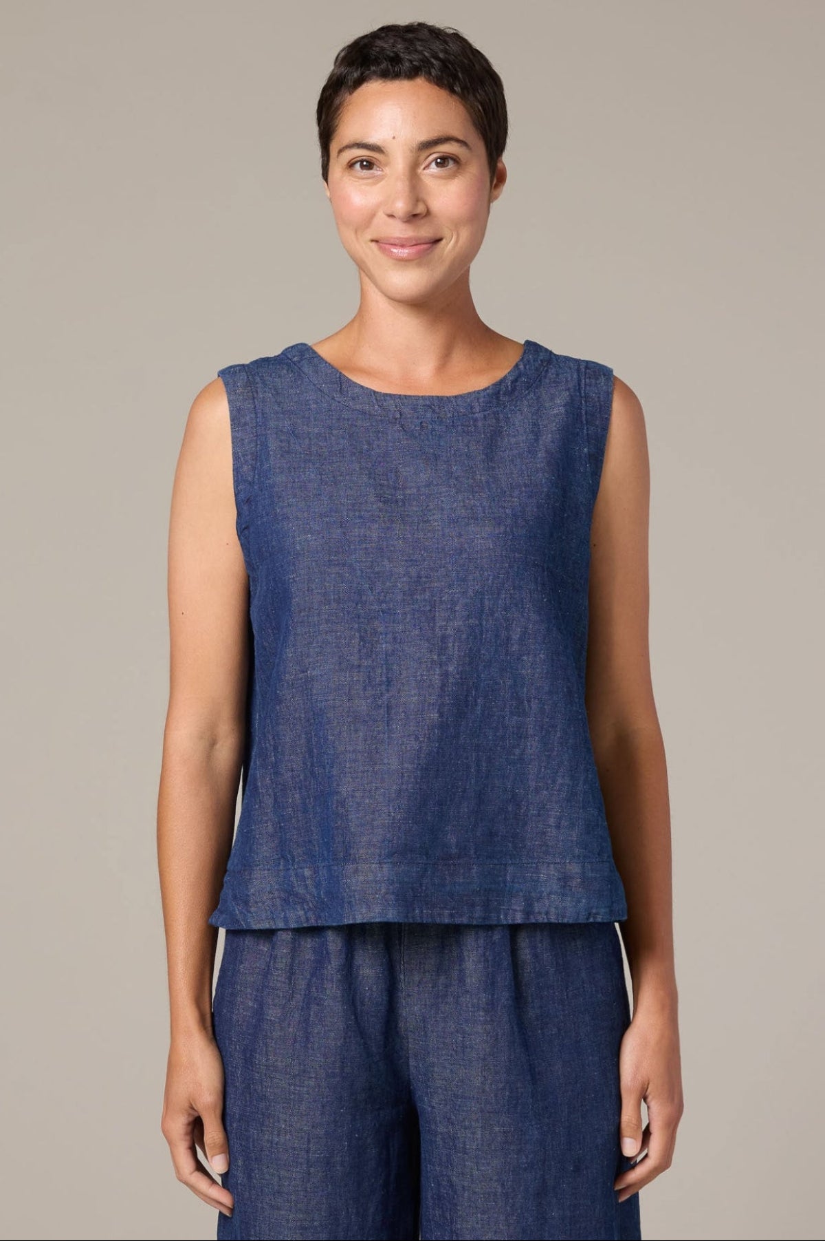 cut loose denim shell