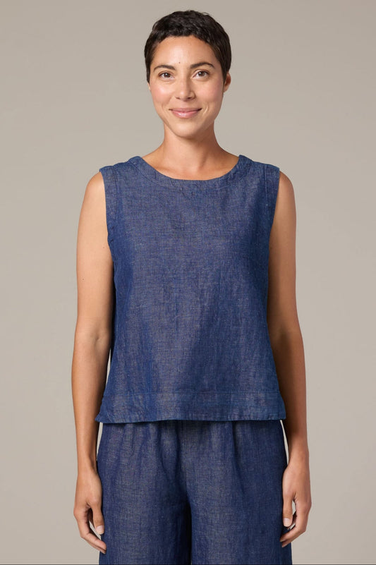 cut loose denim shell