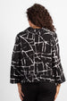 Habitat Clothing Abstract Crackle Drape Collar Pullover