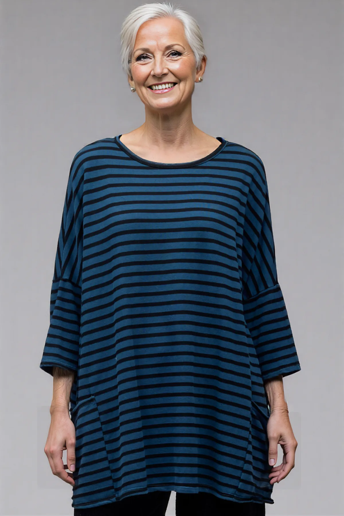 Cut Loose Black Stripe Fleece One Size Pullover Fall 2025-Special Order