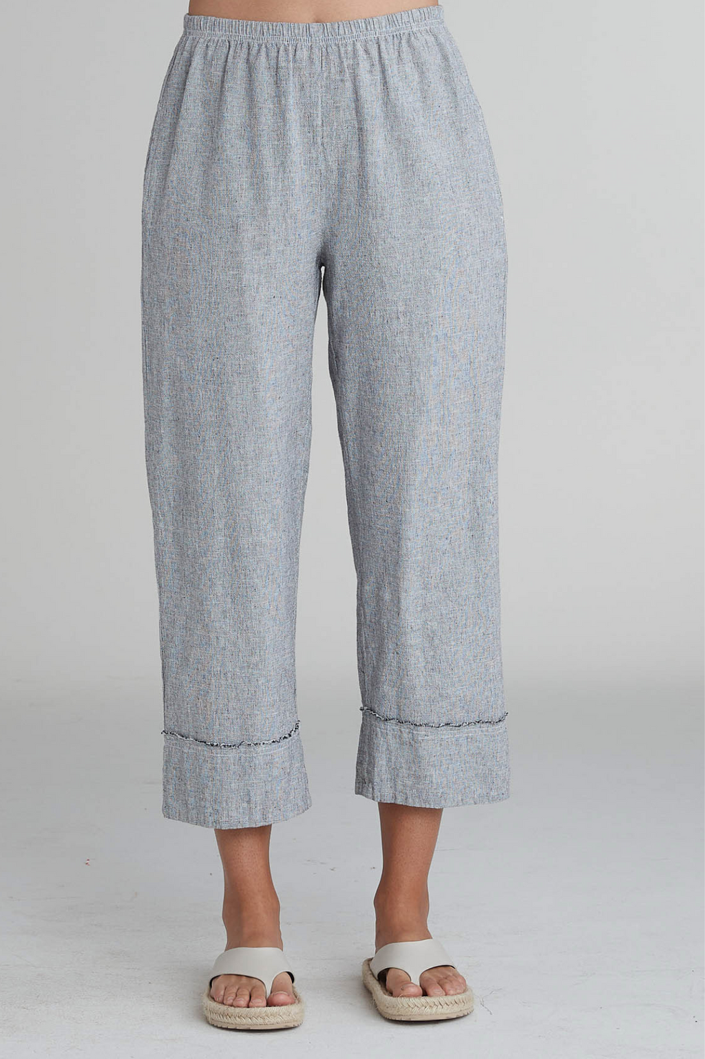 Cut Loose Crosshatch Frayed Cuff Pant Spring 2025- Special Order