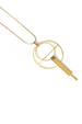 Brass Gold Millie Necklace