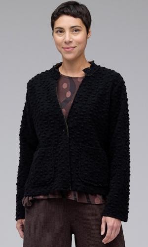 Cut Loose Clothing Pebbled Boiled Wool Crop Aline Jacket Fall 2025-Special order