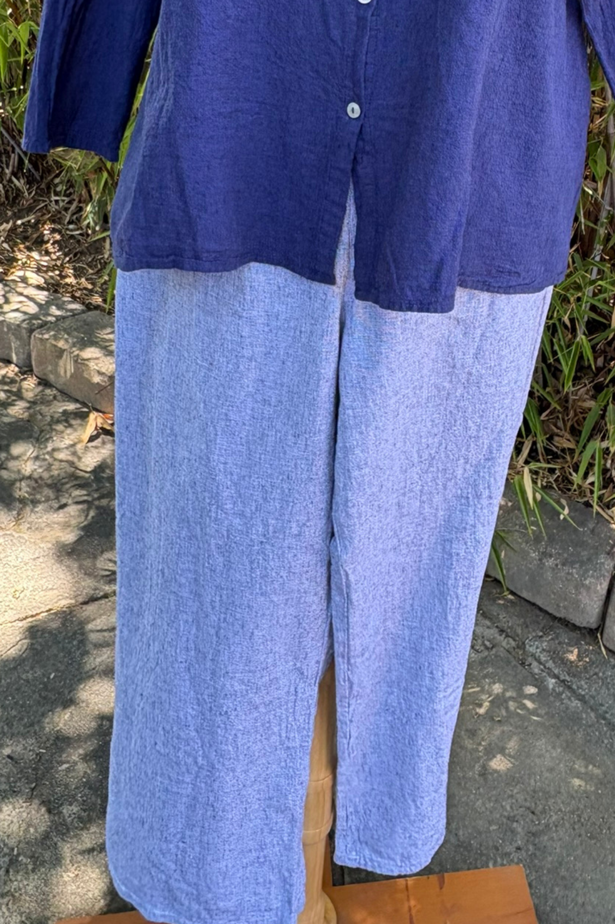 Cut Loose Crosshatch Vented Pant Pant-White