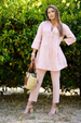 Dolma Bianca Linen Tunic in Blush