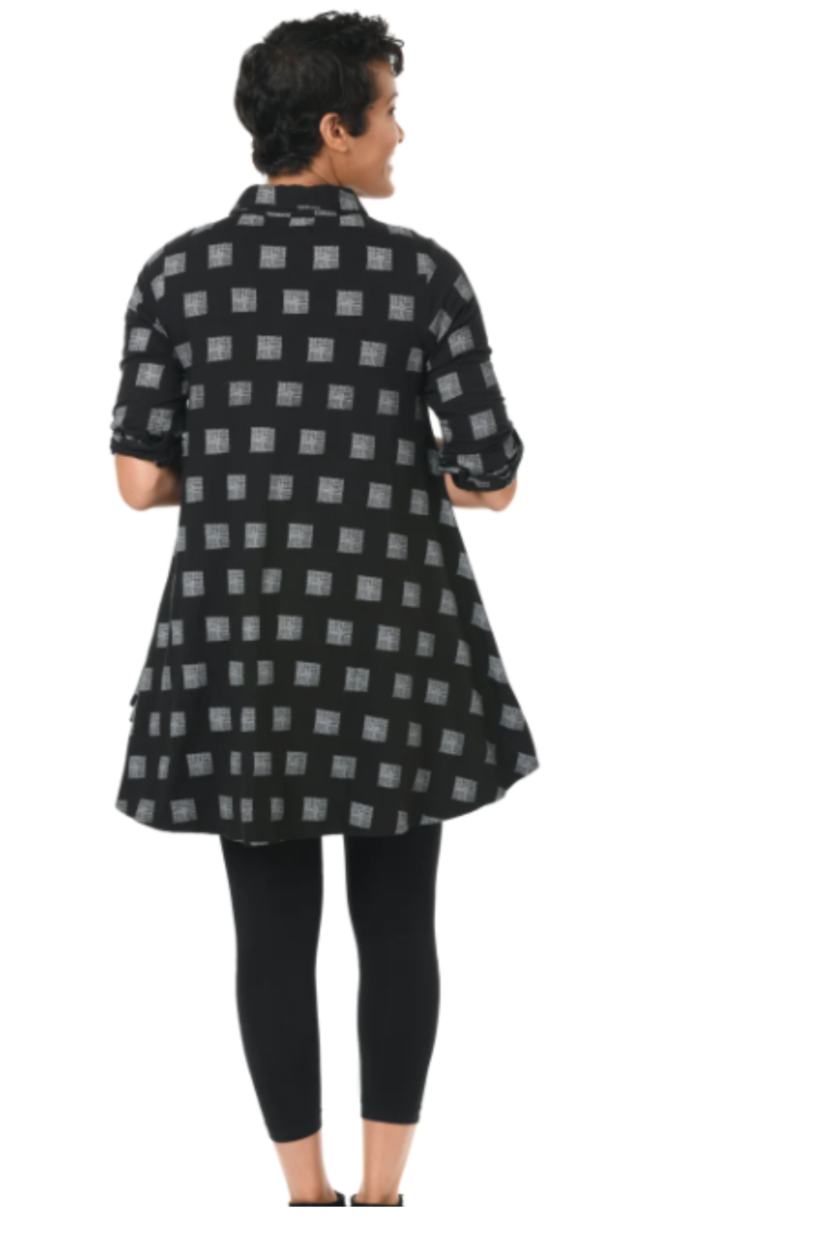 Tulip Clothing Lauryn in Black Gray Mini Chex