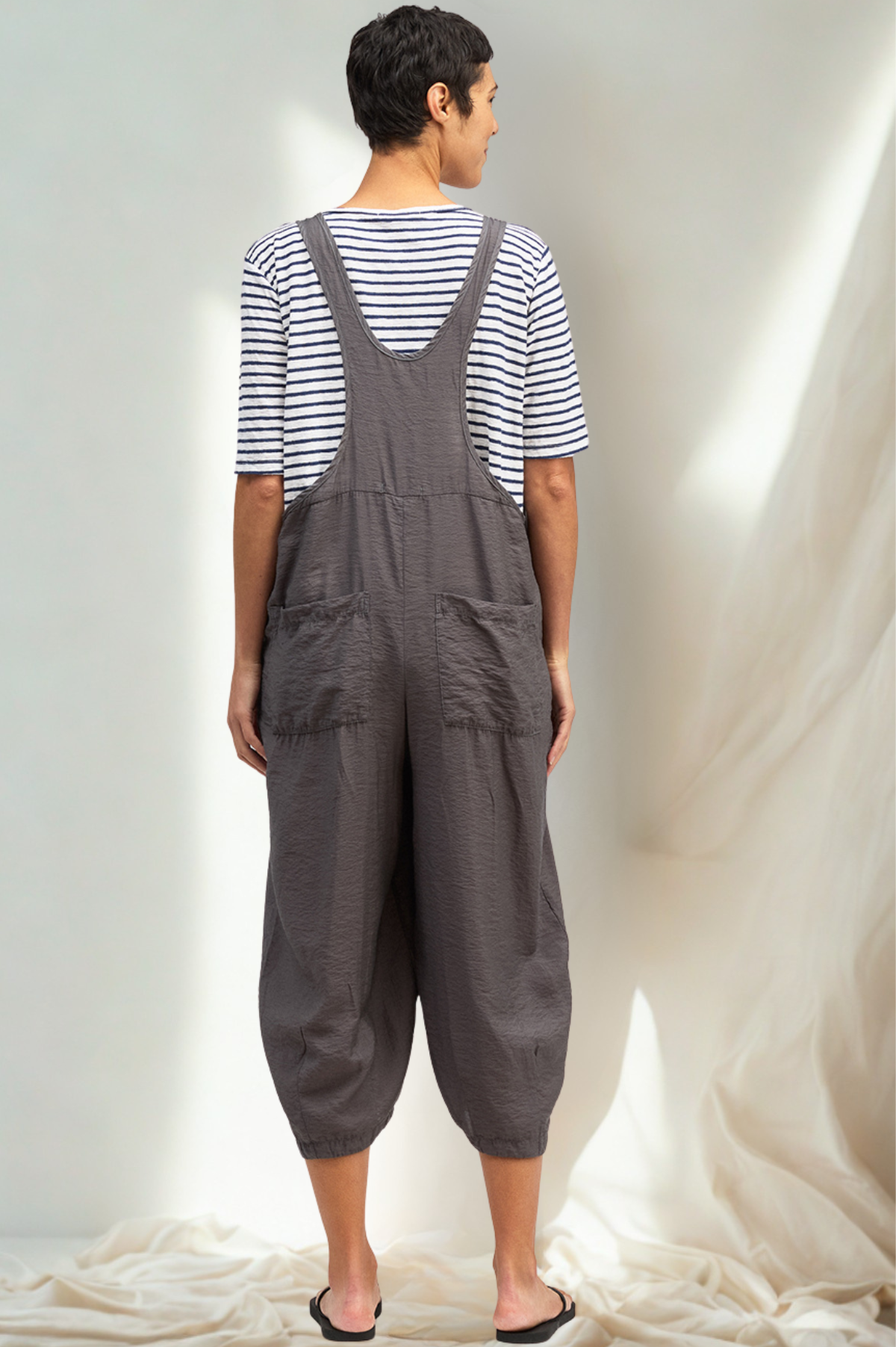 Cut Loose Navy Stripe Elbow Sleeve Top Summer 2026- Special Order - thread to cloth