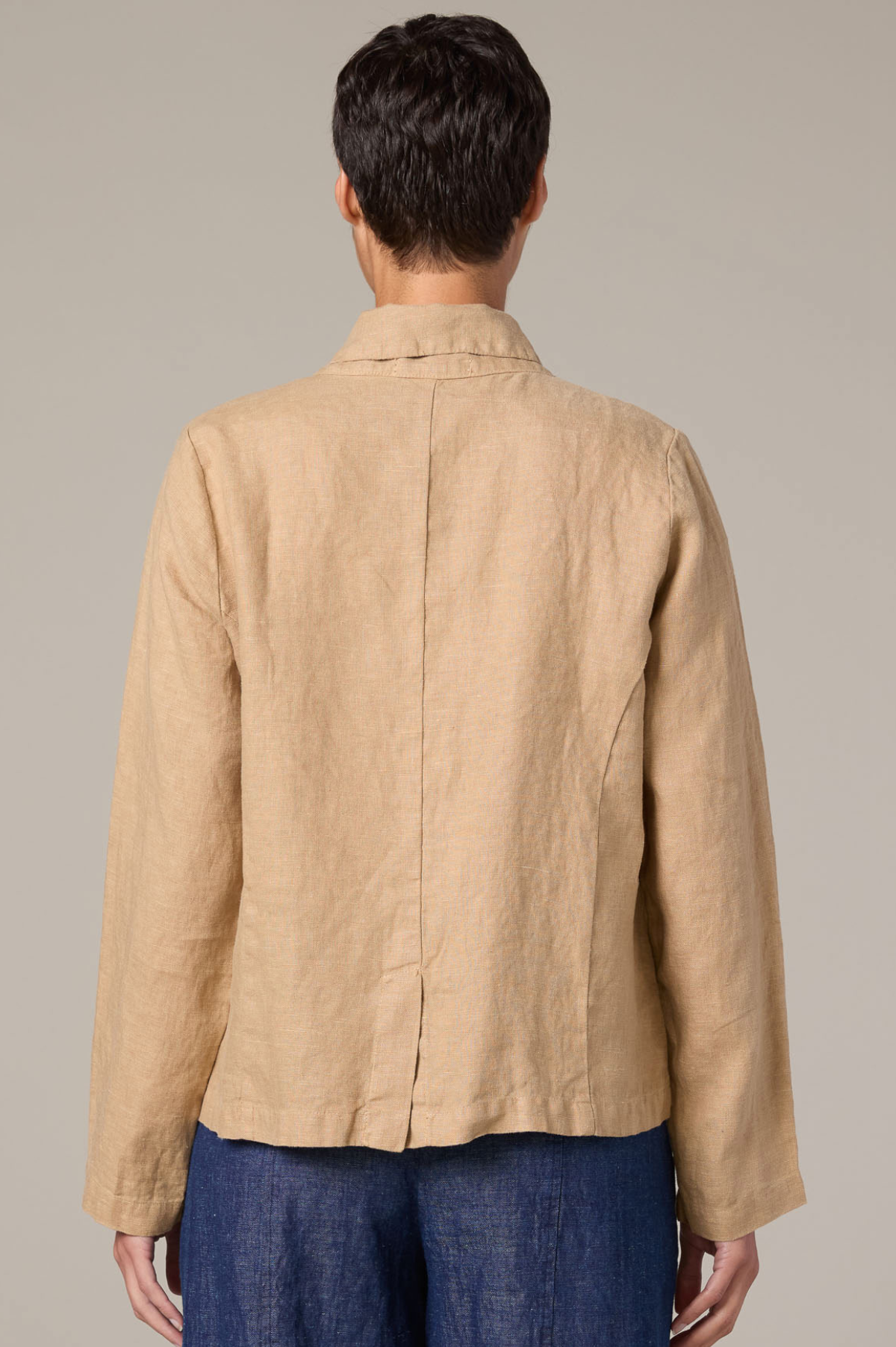 Cut Loose Solid Linen One Button Jacket Spring 2026- Special Order