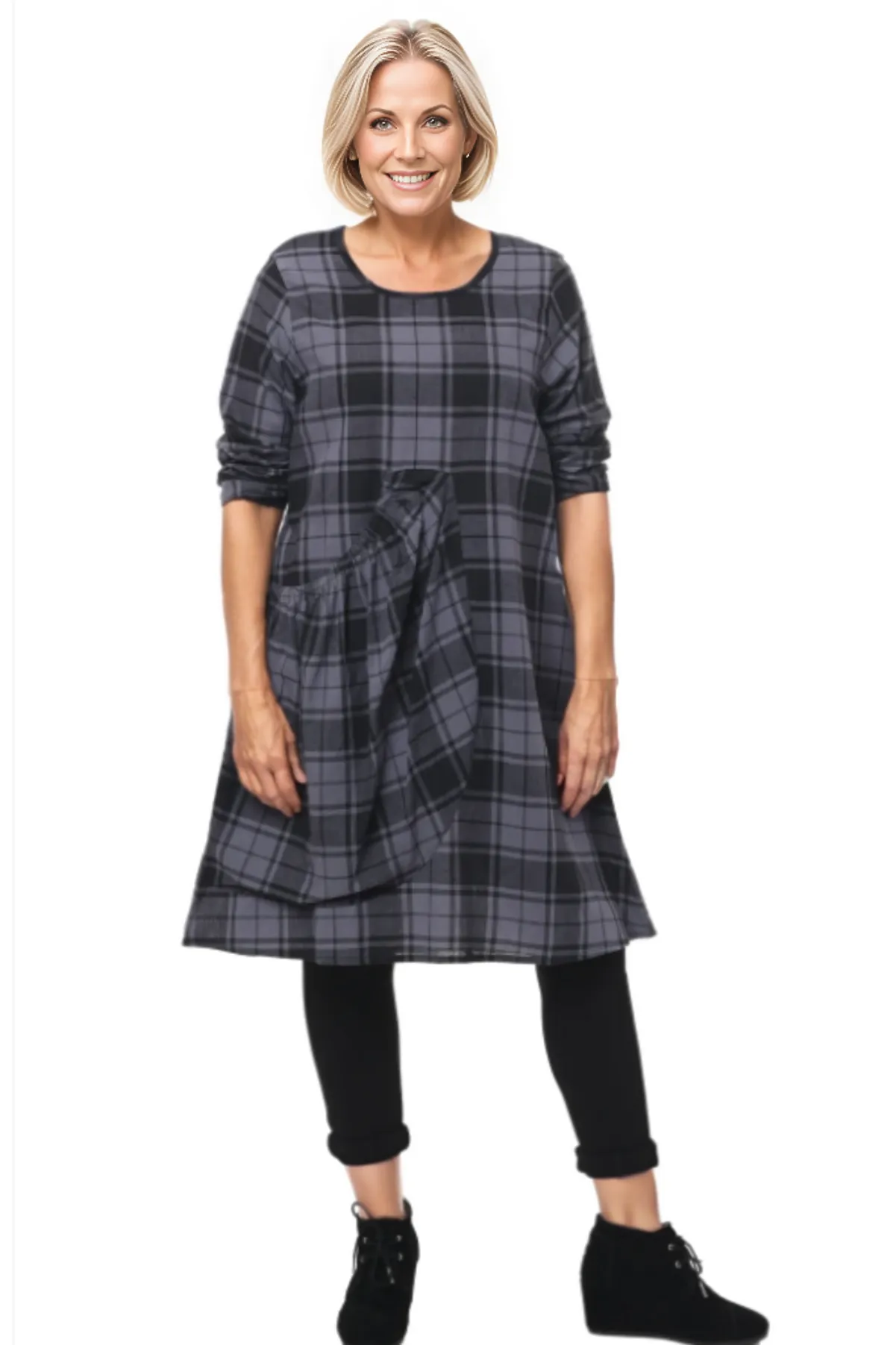 Tulip Clothing Pepper Dress in Shannon Flannel