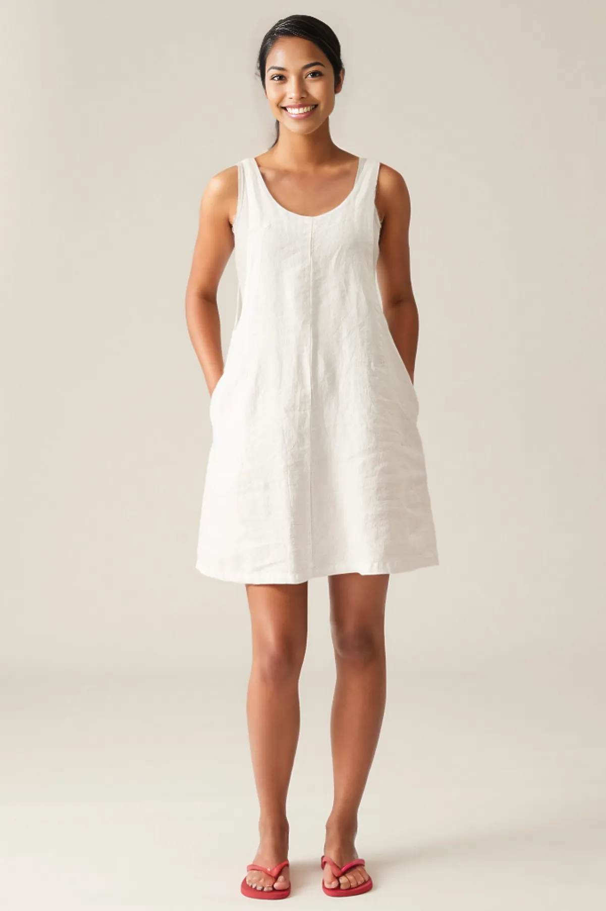 Cut Loose Solid Linen Dress Overalls Spring 2024 Special Order