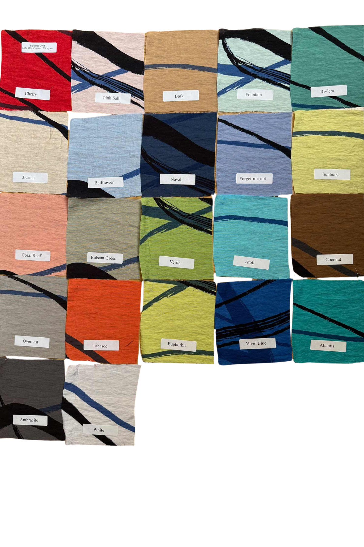 Cut Loose Rayon Parachute Black/Blue Swirl Layering Tank Summer 2026- Special Order