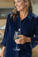 Habitat Clothing Velvet Hidden Placket Swing Shirt