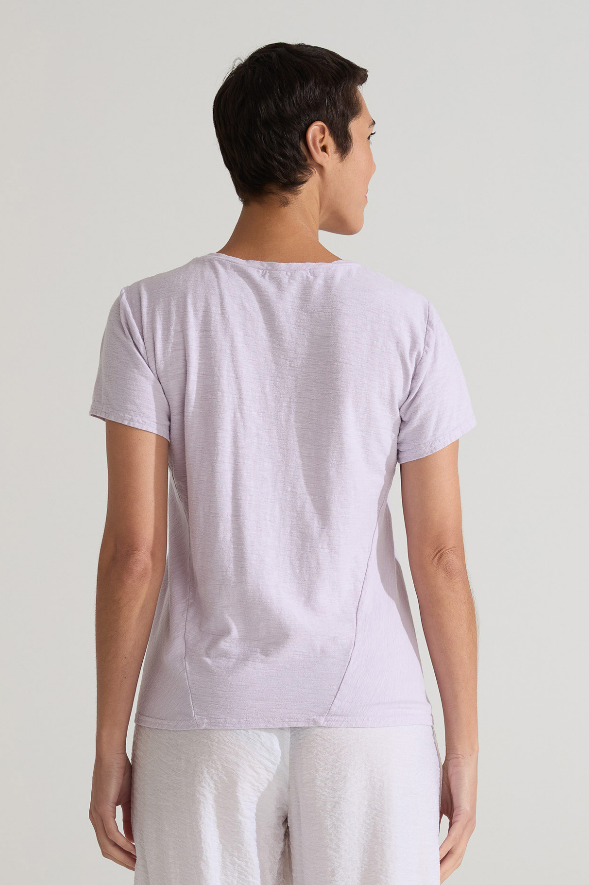 Cut Loose Linen Cotton Jersey Short Sleeve Bias Tee Summer 2025- Special Order
