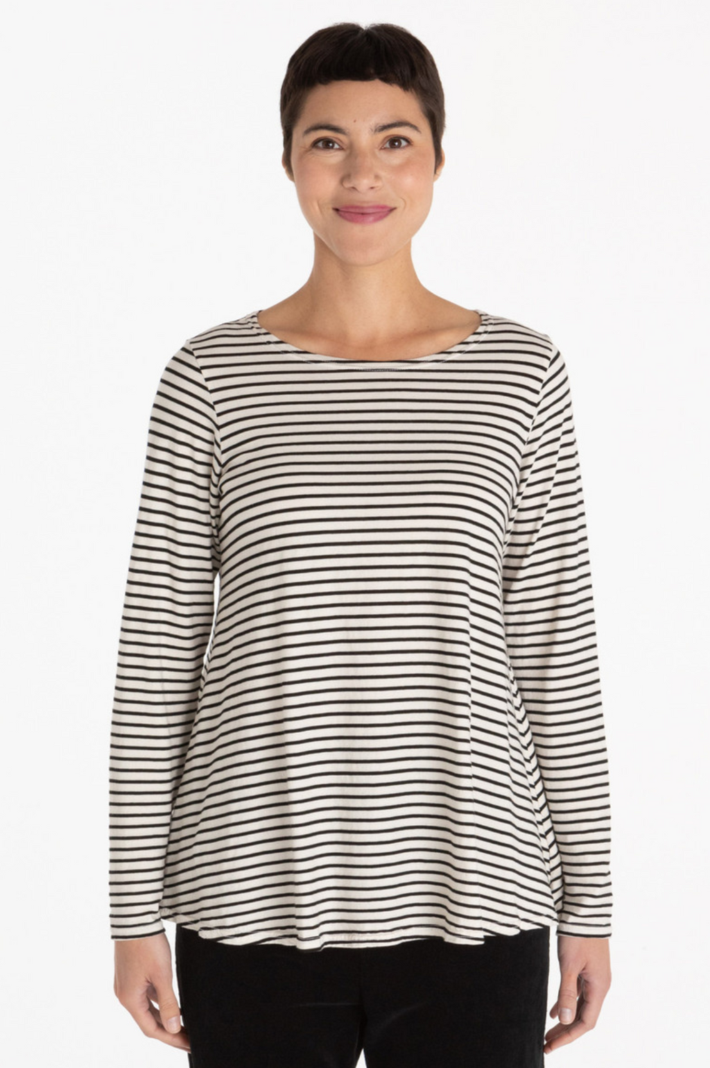 Cut Loose Fall Knit Black Stripe Fit & Flare Top Fall 2023- Special Order